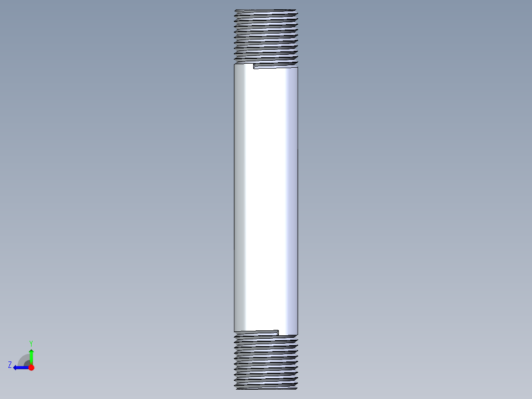 聚氯乙烯配件33-Sch80_Nipple_MPTxMPT_861-083_0.5in x 5in右视图