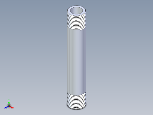 聚氯乙烯配件33-Sch80_Nipple_MPTxMPT_861-083_0.5in x 5in正等轴测缩略图