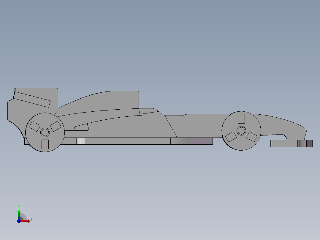 F1玩具车前视图