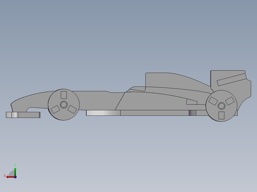 F1玩具车后视图