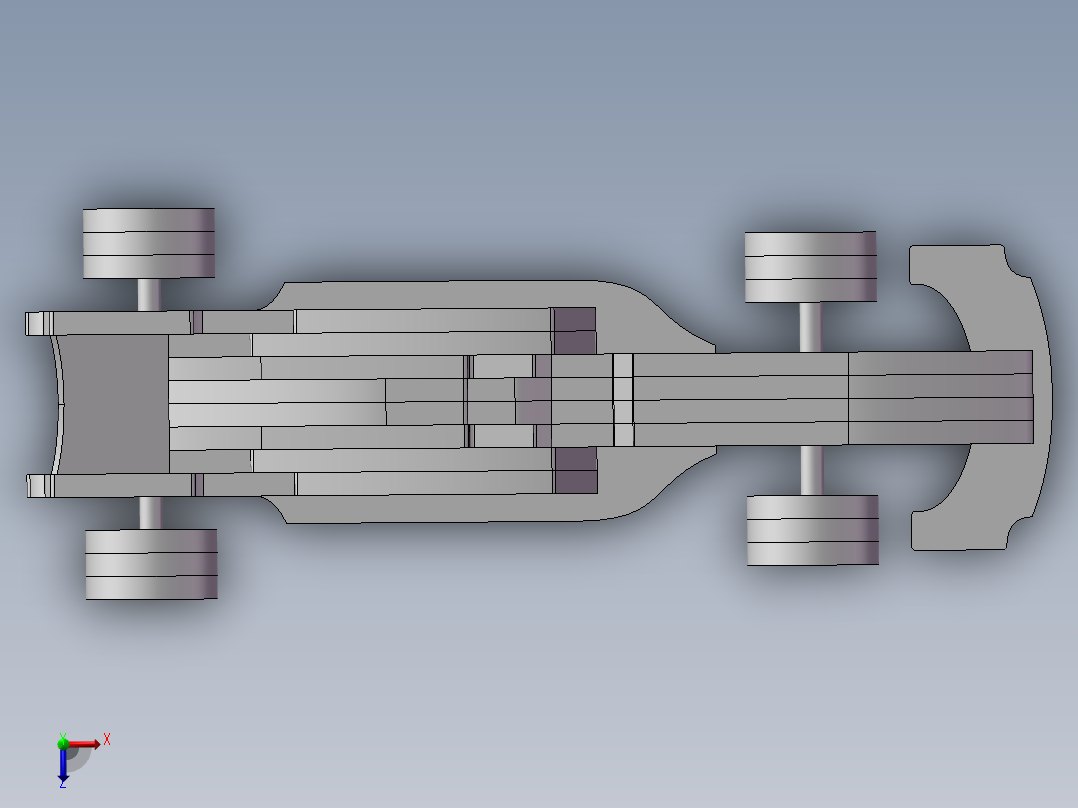 F1玩具车俯视图