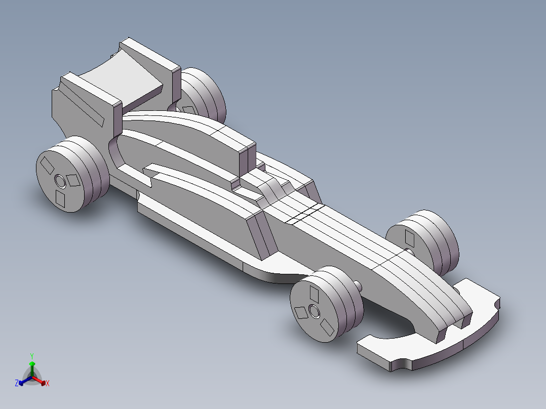 F1玩具车正等轴测图