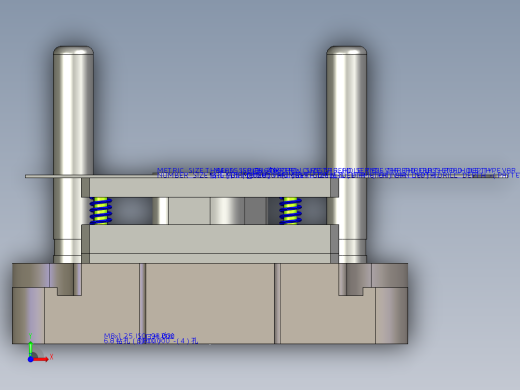 Q129-菱形固定板（垫片）冲压复合模具设计【三维proe】前视缩略图