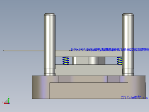 Q129-菱形固定板（垫片）冲压复合模具设计【三维proe】后视缩略图