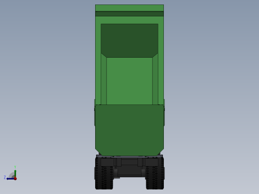 矿用自卸车车厢和举升机构设计（含三维SW+CAD图+说明书）右视缩略图