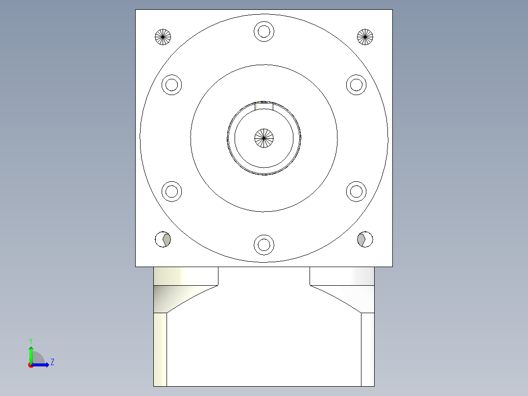 换向器PW140双轴-1 24-95-130-M8.stp左视图