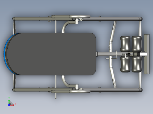 用于脊柱治疗练习的倒置台前视缩略图