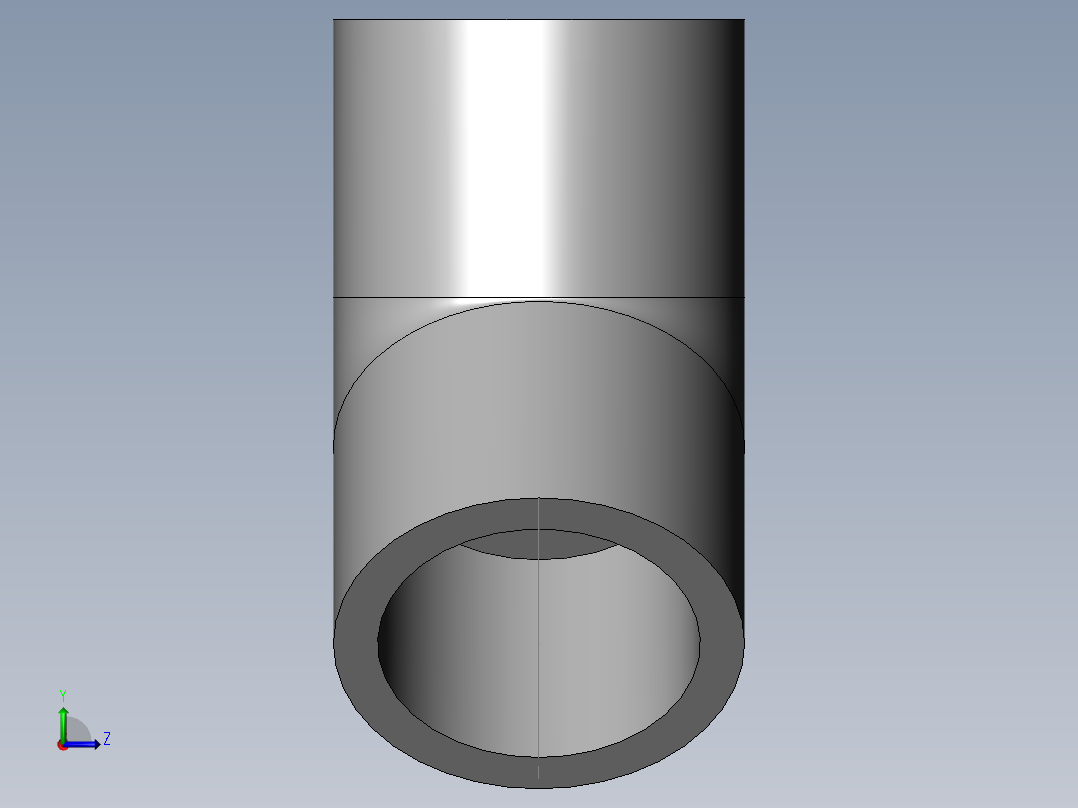 PVC管件-1in 45_elbow前视图