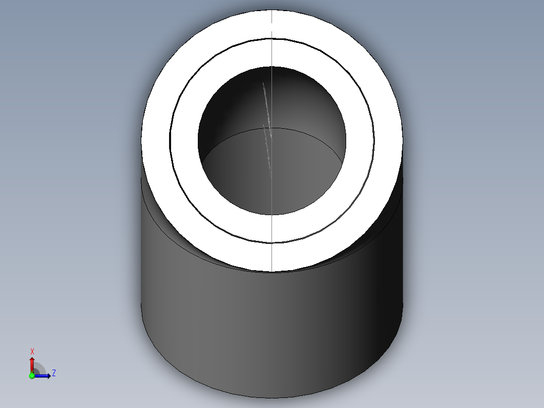 PVC管件-1in 45_elbow俯视图
