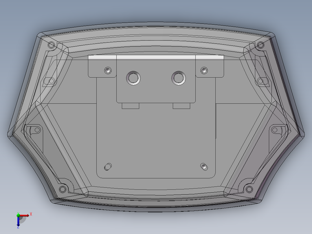 红外枪机俯视图