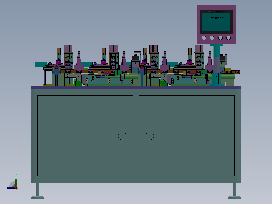 SIM卡组装自动机sw18可编辑右视图