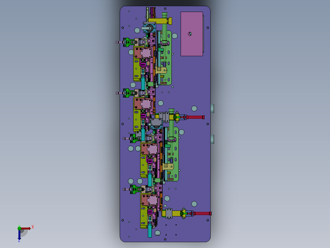 SIM卡组装自动机sw18可编辑俯视图