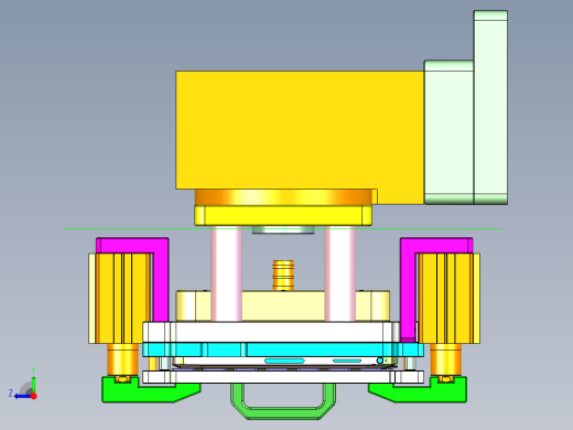 FONE-D笔记本CNC工装夹具三维模型-CNC4-1114右视缩略图