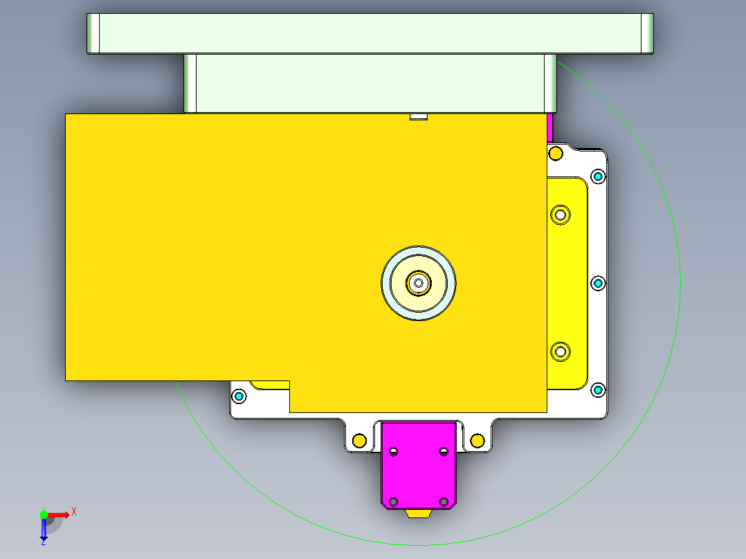 FONE-D笔记本CNC工装夹具三维模型-CNC4-1114俯视图