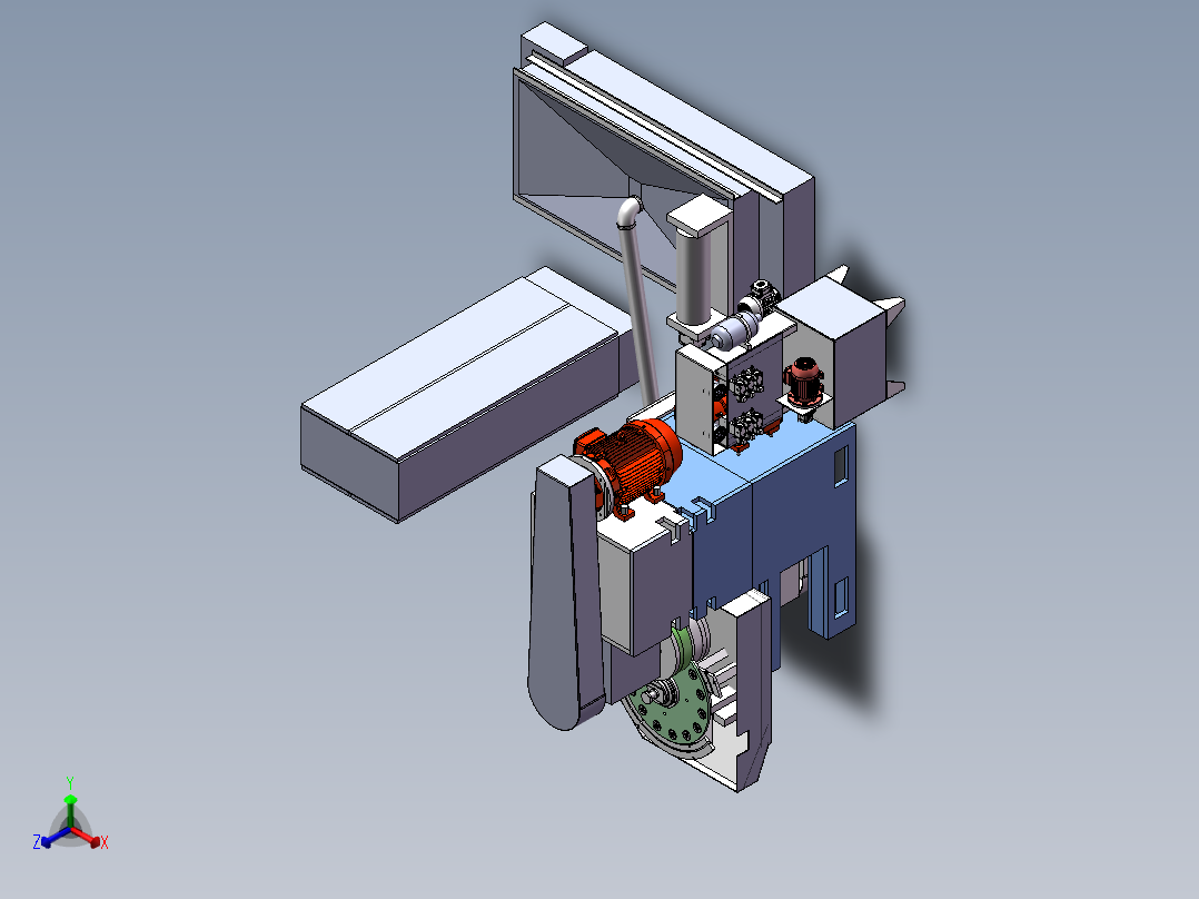 平面磨削抛光设备sw18正等轴测图