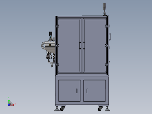 胶垫组装（sw18可编辑+cad+bom）前视缩略图