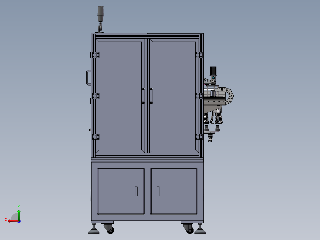 胶垫组装（sw18可编辑+cad+bom）后视图