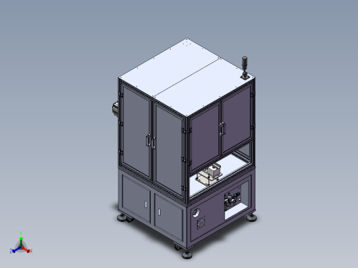 胶垫组装（sw18可编辑+cad+bom）正等轴测缩略图