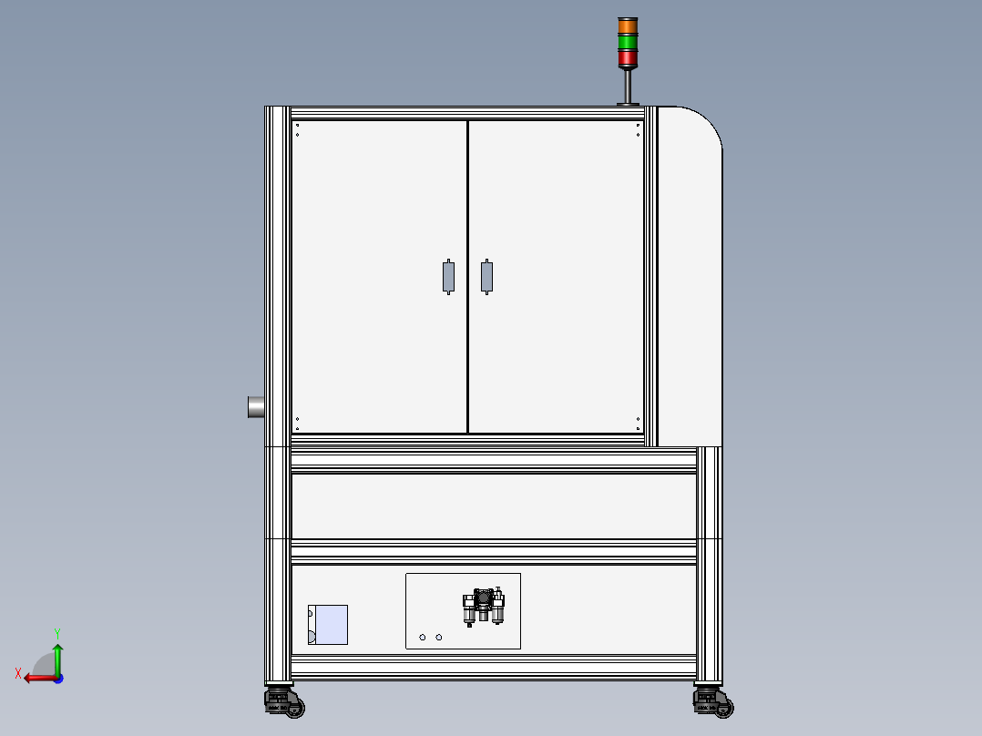 激光焊接机后视图