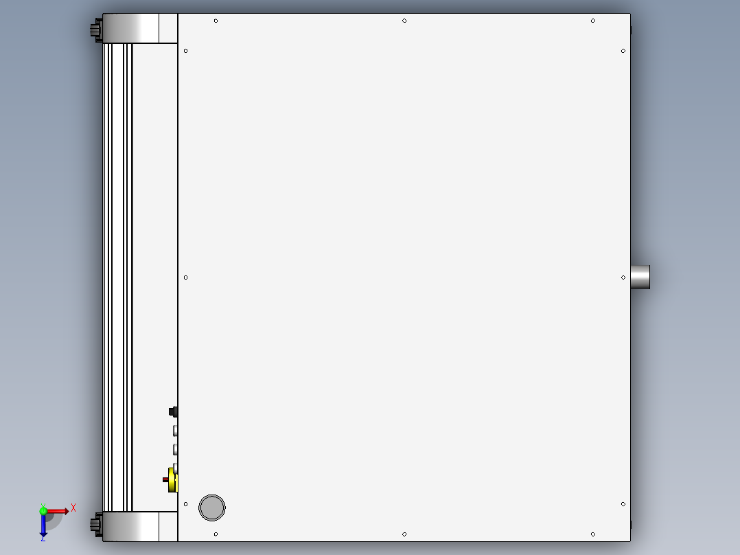 激光焊接机俯视图