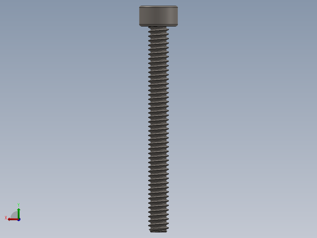 Screw_DIN_912_M1.6x16F_A2.SLDPRT公制内六角螺钉后视图