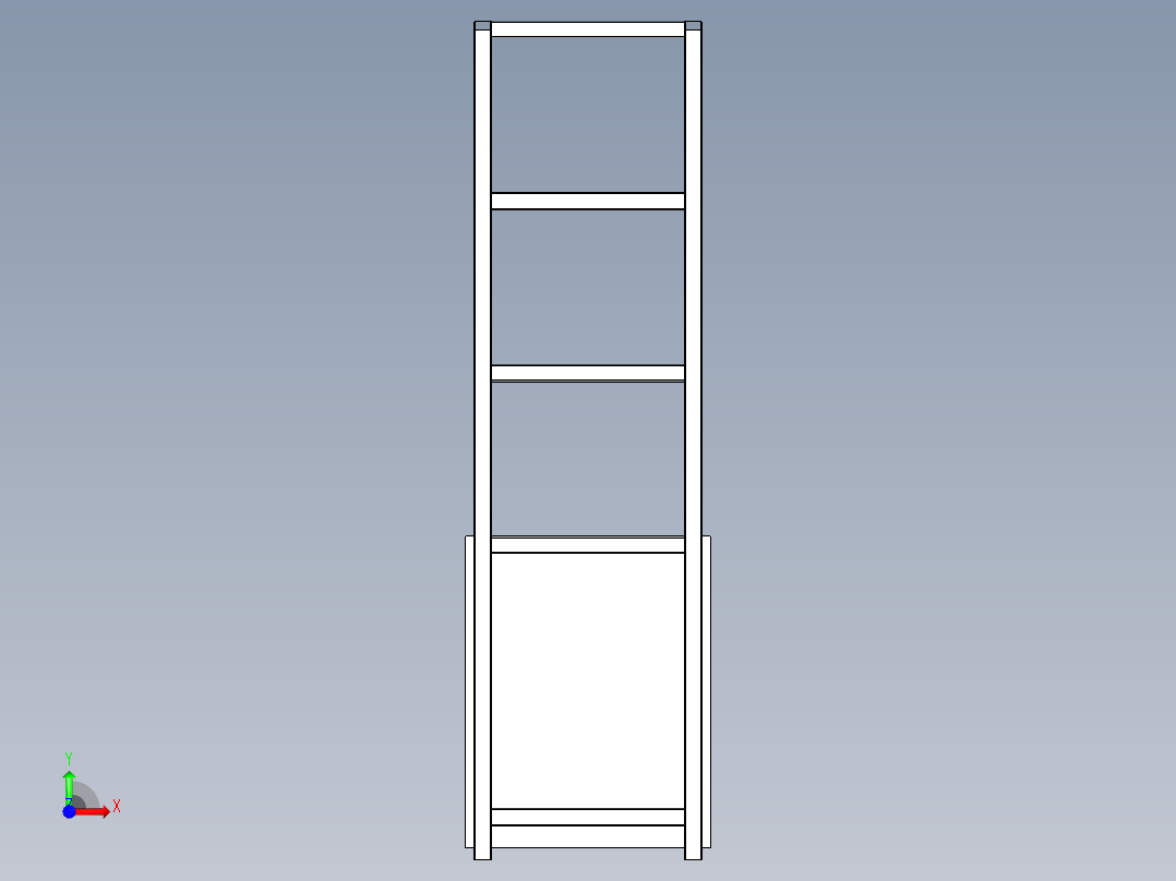 流水线工作台前视图