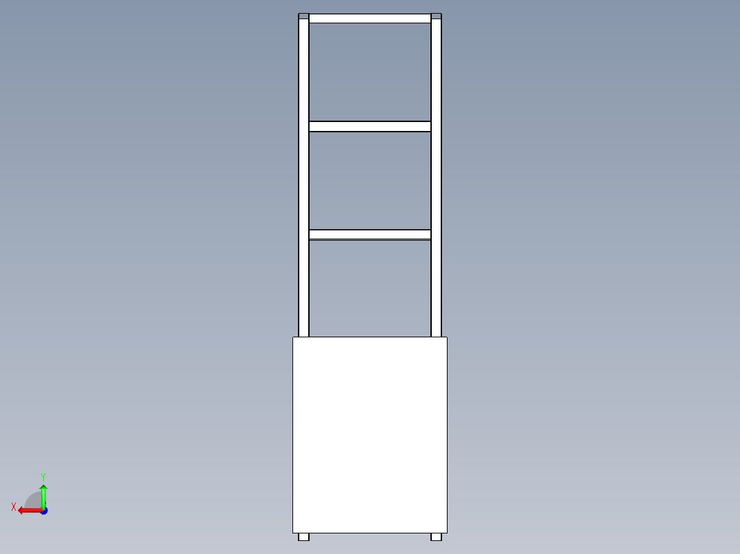 流水线工作台后视图