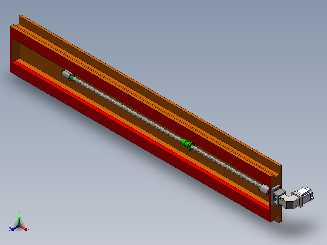铣床、龙门铣床正等轴测图