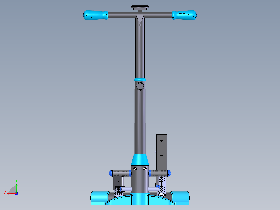 健身踏步机后视图
