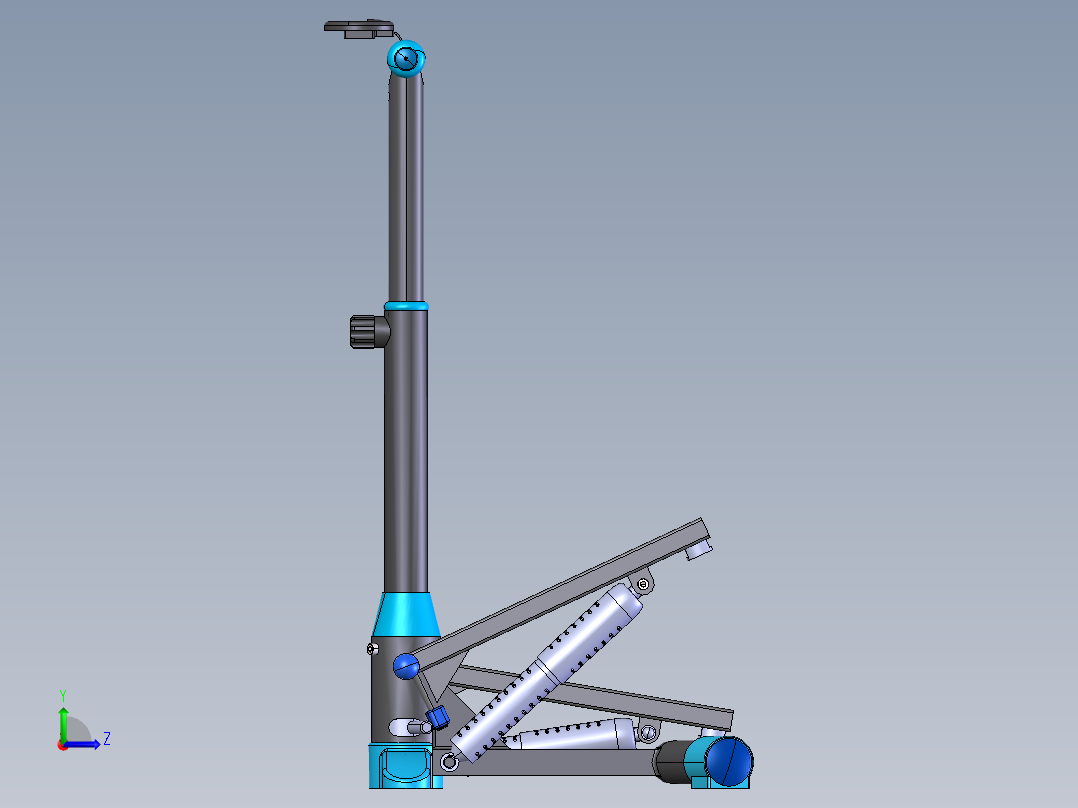 健身踏步机左视图