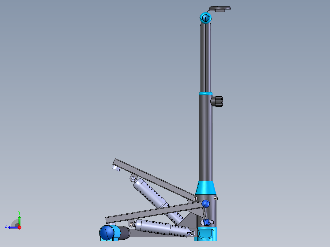 健身踏步机右视图