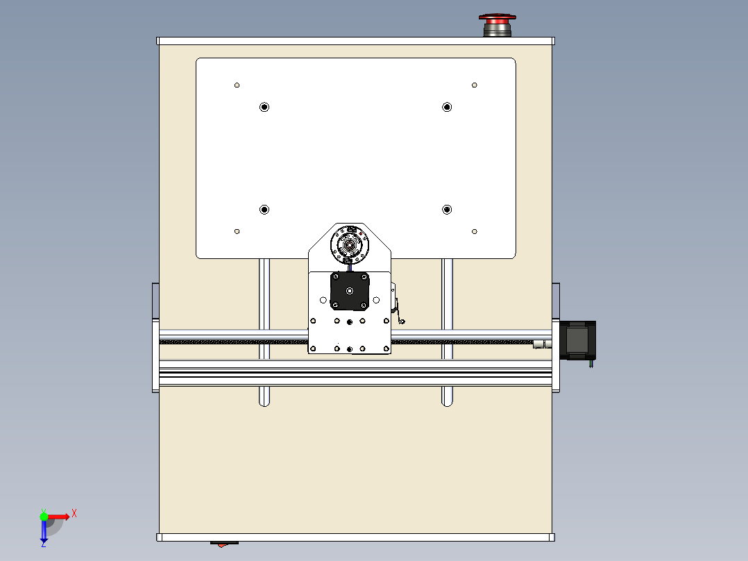 A2004683-数控铣床俯视图