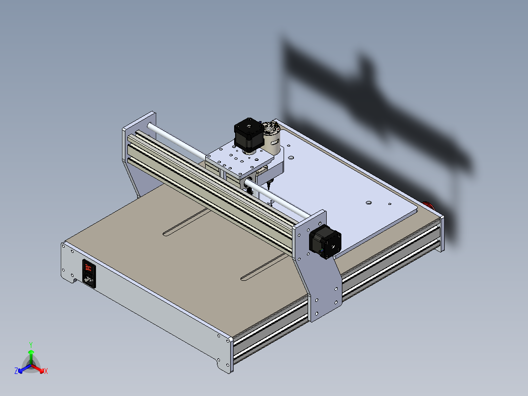 A2004683-数控铣床正等轴测图