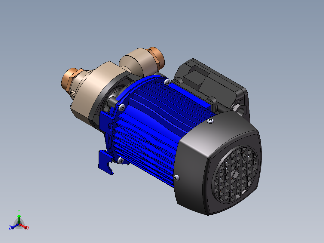泵、水泵(50)正等轴测图