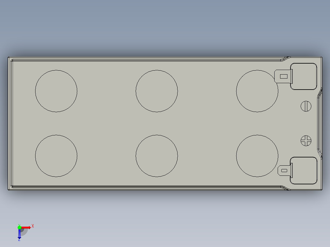 电池仓、电池(3)俯视图