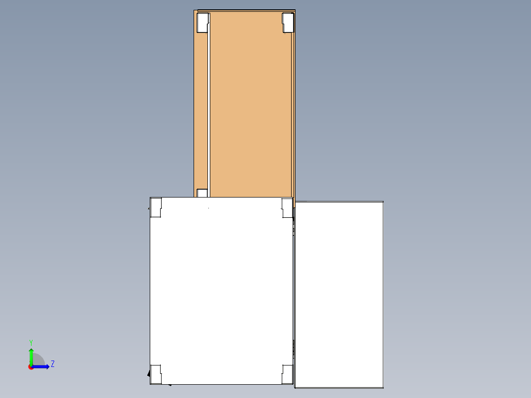 A0003167-阿基米德螺旋桨涡轮机水力发电机左视图