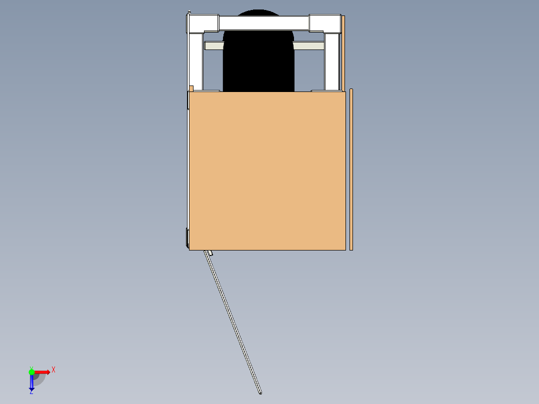 A0003167-阿基米德螺旋桨涡轮机水力发电机俯视图