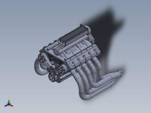v10发动机正等轴测缩略图