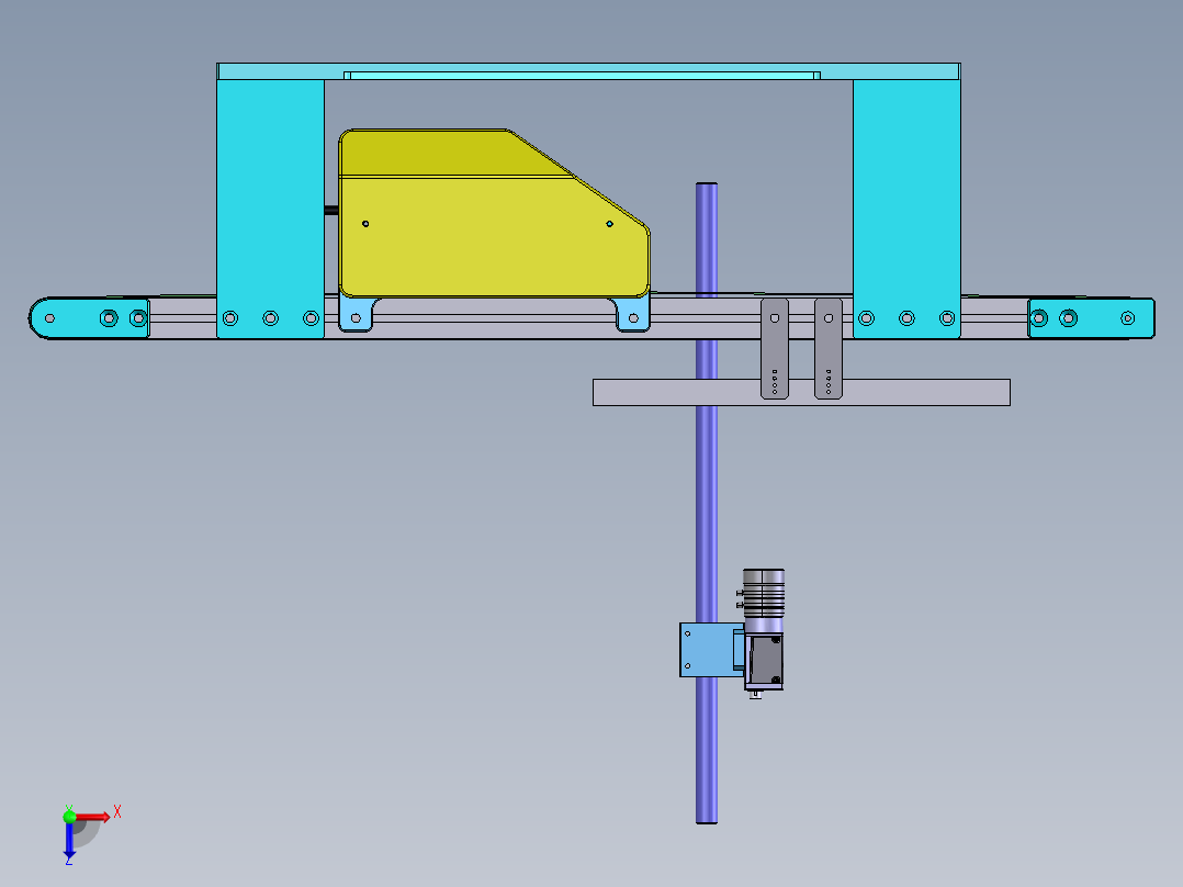 视觉拍照输送线  XT俯视图