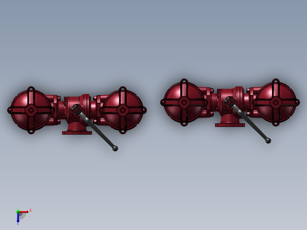 2款U-NF液压管路过滤器模型俯视图