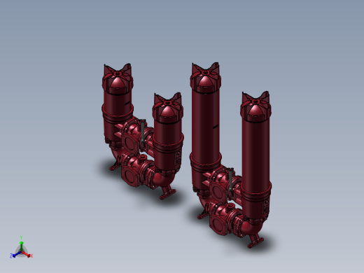 2款U-NF液压管路过滤器模型正等轴测缩略图