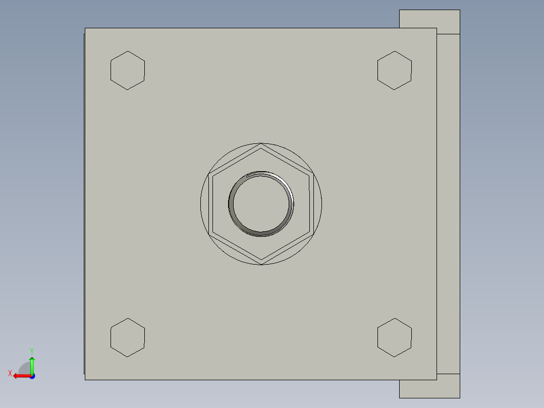 125X50-50伸出可调汽缸(2)V12后视图