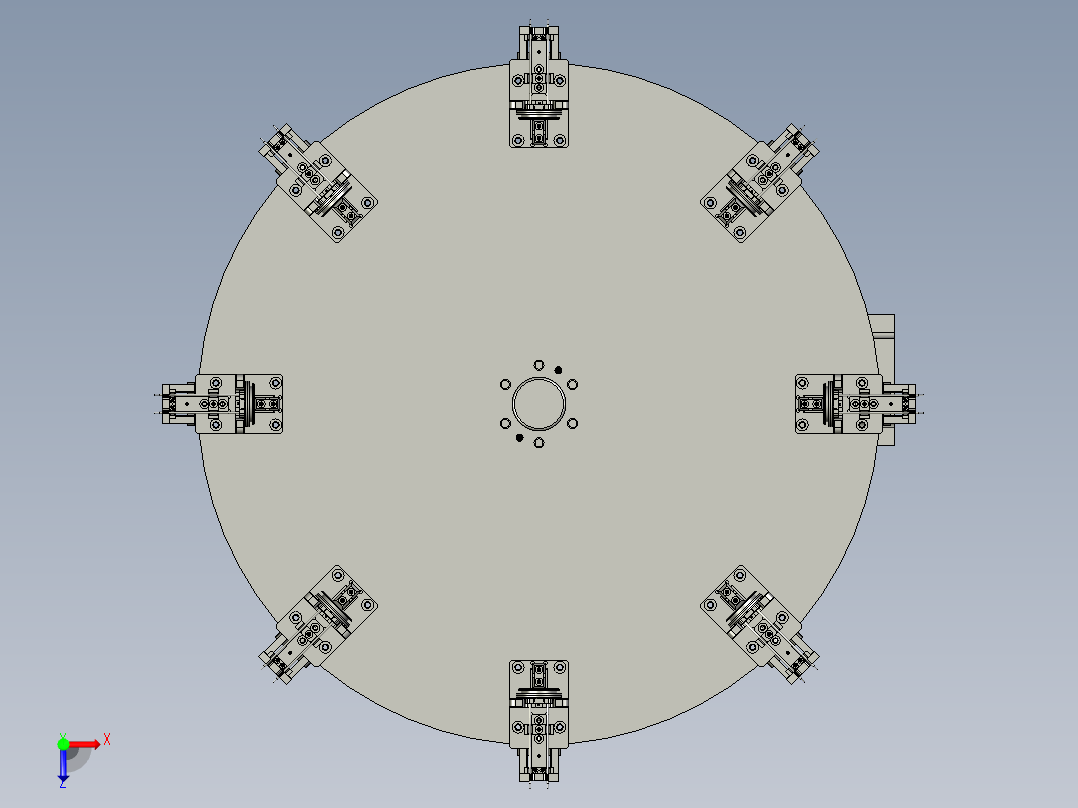 XMGZDTD-B1-000转盘组件俯视图