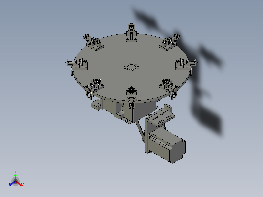 XMGZDTD-B1-000转盘组件正等轴测图