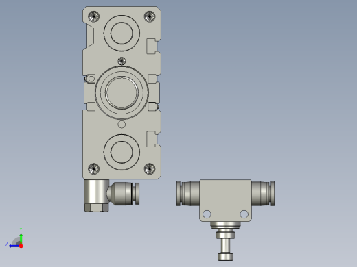 热熔气缸TCL25x30S-DMSG-2亚德客右视缩略图