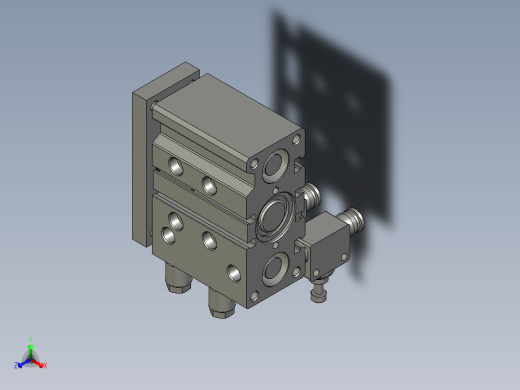 热熔气缸TCL25x30S-DMSG-2亚德客正等轴测缩略图