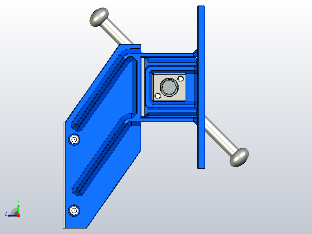 通用装配式右手150毫米偏置台虎钳右视图