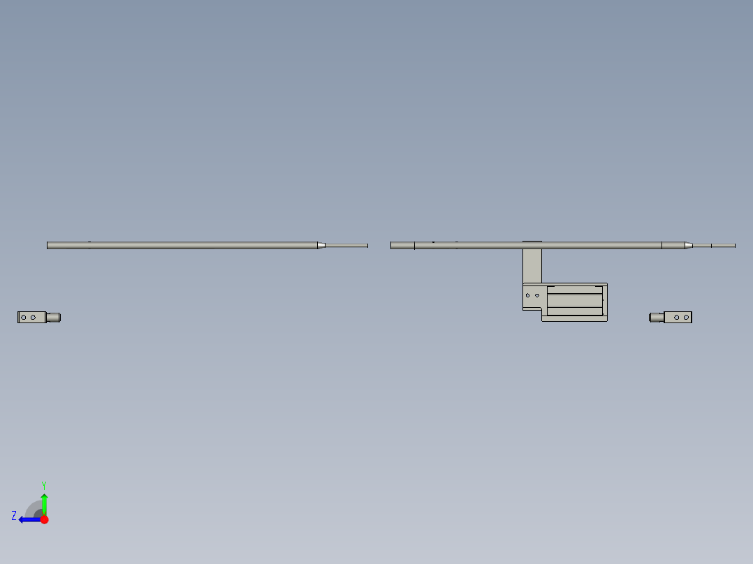 铜棒分料机构A100右视图