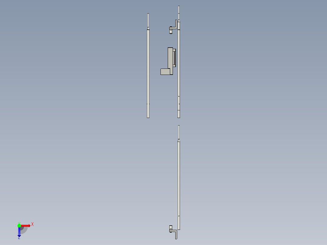 铜棒分料机构A100俯视图