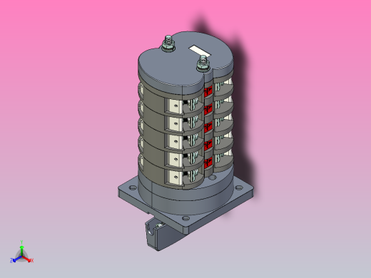 LW5D-16-5万能转换开关三维模型202011